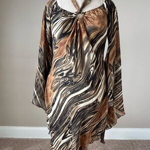 Elegant Swirl Pattern Dress